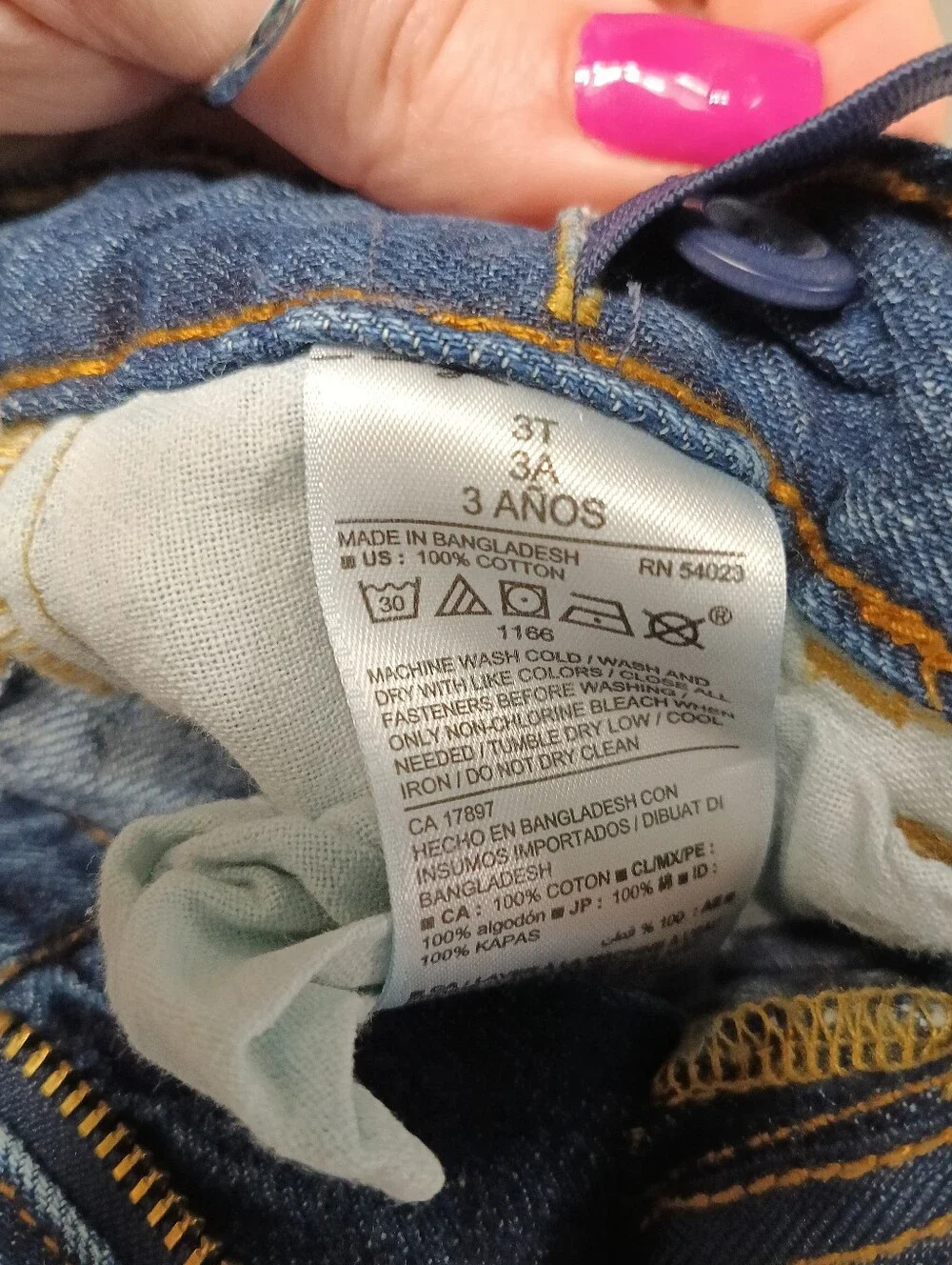 Old Navy Toddler Boys Jeans Bundle - Size 3T - Adjustable Waist